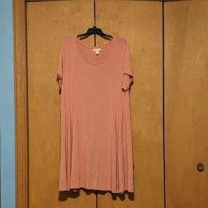 Pink t shirt dress